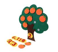 Veemoon Juguete Educativo No DIY Árbol de Frutas para Reconocimiento Digital de Números Material Seguro y Suave para Edad Preescolar