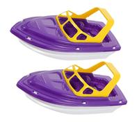 Veemoon Juguetes de Baño para Pequeños 2 Piezas, Barcos de Plástico Resistentes y Coloridos, Set de Juguetes para Bañera y Piscina, Ideales para Bebés de 1 a 4 Años, Diversión Sensorial