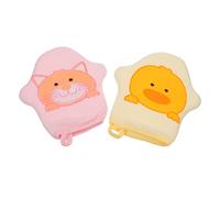 Veemoon Juguetes De Esponja Para Baño De 2 Piezas - Esponja Suave De Animales Para Ducha - Guante Loofah Ideal Para Baño y Exfoliación De Piel Para Bebés y Pequeños