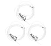 Veemoon Kit de 3 juegos de cables resistentes para colgar cuadros: Cuerda de nailon con ganchos ajustables para exhibir fotos enmarcadas en el hogar, estudios de arte, fiestas y galerías.