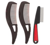 Veemoon Kit de 3 peines para el cuidado de gatos y perros: cepillo suavizante para eliminar el pelo suelto, herramienta de limpieza para el control de la muda y fácil mantenimiento.