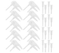 Veemoon Kit de 60 Tapones de Aire para Pelota de Yoga, Enchufe Adaptador Inflable de Plástico Abs, con Pasadores de 3,5 Cm y 5 Cm, Incluye Extractor, Repuesto Compatible para Balones