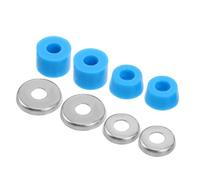 Veemoon Kit de Bujes Amortiguadores para Patineta, Cojines de Poliuretano Azul, Piezas para Ejes de Longboard, Almohadillas Elevadoras Antivibración para Descenso y Trucos, 1 Juego