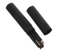 Veemoon Kit de Pinceles para Sombras de Ojos Estuche Compacto Negro y 5 Unidades para Maquillaje Profesional en Casa