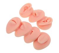 Veemoon Kit de Práctica Piercing Silicona Suave Realista Modelo Partes Cuerpo Falsas para Oreja Nariz Boca Lengua Reutilizable y Fácil Limpiar Entrenamiento Completo Profesional
