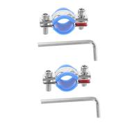 Veemoon Kit de Reparación para Silla de Oficina con Topes de Acero Inoxidable Evita Hundimiento y Ajusta Altura Fácilmente Incluye Llave para Fijar Asiento Compatible con Tubos de