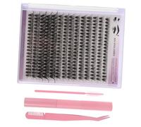 Veemoon Kit Individual de Pestañas Postizas con Removedor Delicado, Herramientas Portátiles y Extensiones Rosas para Aplicación Propia y Fácil Unión de Pestañas