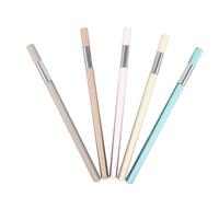 Veemoon Lápices Eternos sin Tinta Barril Transparente 5 Piezas Marrón Beige Azul Gris para Dibujo y Escritura Escolar Lápices Borrables Reutilizables para Estudiantes y Oficina