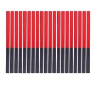 Veemoon Lápiz marcador hexagonal bicolor rojo y azul, doble punta, 20 unidades, para oficina, marcado de planos y propuestas
