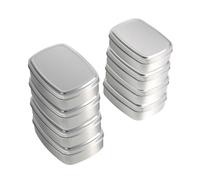 Veemoon Latas De Aluminio Cuadradas para Jabón 8 Unidades Tamaños 100ml y 150ml Caja Útil Práctica Portátil para Viaje Almacenamiento Cosmético
