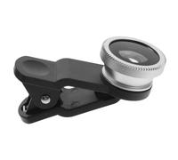 Veemoon Lente De Cámara para Móvil Ojo De Macro y Gran Angular Clip para y Smartphones Plata