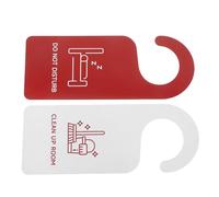 Veemoon Letreros Colgantes para Puerta de Pvc Doble Cara 2 Piezas, Señal No Molestar y Limpieza Habitación, Durable, Resistente al Desgarro, para Hotel y Oficina