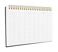 Veemoon Libro de Contabilidad Empresarial Negro Pp para Inventario y Gastos