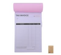 Veemoon Libro de Recibos Comerciales en Inglés 2 Partes D, 100 Páginas, Cuaderno de Duplicados para Pequeñas Empresas, Formulario de Factura Minorista y Pedidos, Gestión Precisa Envíos