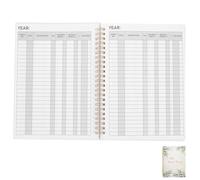 Veemoon Libro Registro Chequera Portátil con Diseño Fácil para Gestión Financiera Personal y Control de Gastos Cuaderno Contabilidad Ingresos y Ahorros Libreta Seguimiento de Cheques para