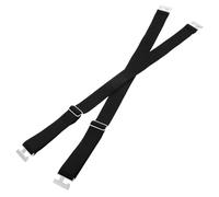 Veemoon Ligas Ajustables de Muslo para Mujer, Cinturones de Liga Negros, Material Elástico, Talla Grande, Ideales para Medias y Eventos Formales, 2 Piezas