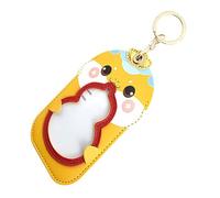 Veemoon Llavero Porta Llaves Serpiente Feng Shui con Doble Ranura para Tarjetas Funda Piel PU Resistente para Coche y Uso Diario Diseño Chino Moderno para Año y Decoración Cultural