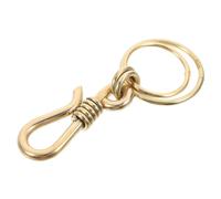 Veemoon Llaveros de Latón Anillos Metálicos Planos para Decoración de Accesorios Vintage y Amuletos de Buena Suerte