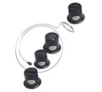 Veemoon Lupa de Relojero Lente, Sujeción de Clip y Correas Desmontables, Cómoda para Usar en Reparación de Relojes y Joyería