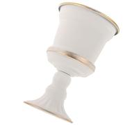 Veemoon Maceta Fija De Hierro Maceta Rústica Urna para Flores Contenedor Floral para Interiores Y Exteriores Bandeja