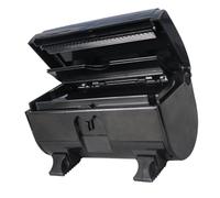 Veemoon Máquina Cortadora Automática de Papel de Aluminio Negra para Peluquería y Decoración de Uñas Cortador de Acero Antioxidante Caja de Almacenamiento Integrada Diseño Ergonómico