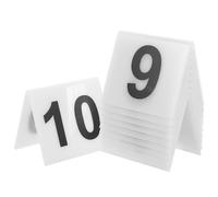 Veemoon Marcadores 10 Piezas Doble Cara de Mesa Acrílicos en Forma de V y Reutilizables para Decoración de Eventos y Uso Diario