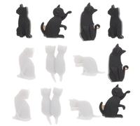Veemoon Marcadores de Silicona para Identificación de Copas Forma de Gato 12 Piezas para No Resbalan, Ideales para Fiestas en Casa y Eventos Sociales Fiestas en Casa y Eventos Sociales