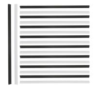 Veemoon Marcadores Laterales para Diapasón de Guitarra 2 Mm 100 Piezas 50 Negros 50 Blancos Accesorios de Guitarra de Plástico Resistentes para Incrustaciones de Puntos en Trastes