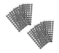 Veemoon Marcadores Reflectantes para Escáner 3D de Alta Precisión 10 Hojas 50 Puntos por Hoja 6Mm Interior 10Mm Exterior Accesorios para Captura de Movimiento y Posicionamiento en