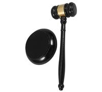 Veemoon Martillo de Juez de Madera Robusta con Base Sonora para y Procedimientos Judiciales Herramienta Multifuncional para Abogados y Jueces Diseño Duradero y Decorativo