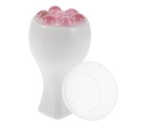 Veemoon Masajeador de Cuarzo Rosa Rodillo Facial para Cuidado de Piel Herramienta de Masaje Manual para Rostro y Cuello Reduce Enrojecimiento Hinchazón