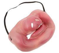 Veemoon Máscara Nariz de Cerdo Cosplay Látex Medio Rostro Accesorio para Fiestas Temáticas Circo y Disfraces Hombre Humorístico