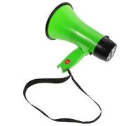 Veemoon Megáfono Portátil Material Abs Verde de 25w con Grabación de 240 Segundos, Altavoz Estable con Asa para Anuncios de Seguridad y Mercados al Aire Libre