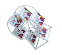 Veemoon Mesa De Fotos Noria - Marco De Imagen Giratorio En Plástico - Ideal Para Decoración Divertida Para Recuerdos y Fotografías
