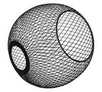 Veemoon Metal Cage Lampshade Vintage Hollow Out Pendant Light Cover Iron Mesh Design Easy To Clean Compatible For Home Decor Diameter