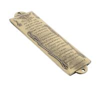 Veemoon Mezuzá de Metal Símbolos Judíos, Tamaño Compacto, Decoración Sagrada para Hogar, Artesanía Clásica, Bendición para Casa, Adecuado para Oración y Protección,