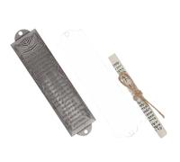 Veemoon Mezuzá Metálica Vintage con Pergamino 132 MM Decoración Religiosa para Puerta Símbolo de Oración y Cultura Judaica Adorno Metálico Artesanal Resistente para Hogar y Rituales