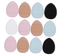 Veemoon Mini Borlas De Maquillaje Para Mujer 12 Piezas Tamaño Pequeño En Forma De Gota, Duraderas y Suaves Para Polvos Sueltos y Base Facial, Uso Seco y Húmedo Para Maquillaje Profesional