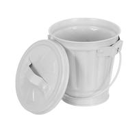 Veemoon Mini Cubo de Basura con Tapa, Pequeño Bote de Basura de Escritorio Compacto de 11x10x9 Cm, Papelera para Oficina, Dormitorio y Cocina, Almacenamiento Higiénico y Antiolores