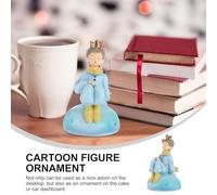 Veemoon Mini Figura del Principito Resina Decoración Adorable para Escritorio y Coche Ornamento Ligero y Estable para Ambientar Espacios y Regalar Alegría