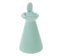 Veemoon Mini Frasco Gotero de Cerámica Vintage de 70 Ml para Aceites Esenciales y Perfumes, Tarro Difusor para Spa y Viaje, Envase Cosmético Reutilizable, Almacenamiento Seguro y Práctico