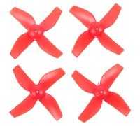Veemoon Mini Hélices de Repuesto para Dron E010 H36, Hélices de Plástico Rojo para Cuadricóptero de 4 Palas, Accesorio Compatible para Juguete y Bricolaje, Pack de 4 Piezas para Mejora
