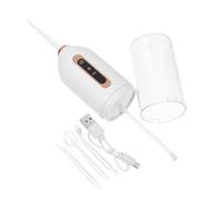Veemoon Mini Irrigador Oral Eléctrico Portátil Recargable Limpiador Dental Inalámbrico Resistente al Agua para Cuidado Bucal Casa y Viaje con Múltiples Ajustables y Protección para Encías