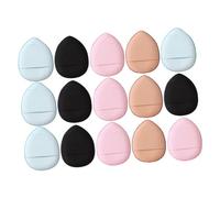 Veemoon Mini Puff Para Dedos De Maquillaje, 15 Piezas, Tamaño Pequeño, Apto Para Polvo y Crema, Maquillaje Duradero Para Mujer, Uso Profesional y Diario, Colores Mixtos