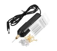 Veemoon Mini Taladro Eléctrico De Mano Usb 10 Brocas (0,8-1,2 Mm) y Llave, Taladro Polivalente Para Perforar y Pulir Bricolaje y Joyería, Kit Compacto Para Uso Profesional y Diy