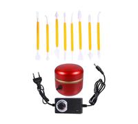 Veemoon Mini Torno de Alfarero Eléctrico con Plato Giratorio y Velocidad Ajustable Máquina de Cerámica para Uso Doméstico y Talleres Incluye Herramientas para Modelar Arcilla