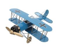 Veemoon Modelo de Avión de Hierro Vintage Decorativo para Escritorio Diseño Retro Auténtico Ornamento Detallado para Amantes Historia y Decoración del Hogar