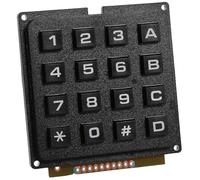 Veemoon Módulo de Teclado Microcontrolador de 16 Teclas Matriz de Conmutación, Plástico Duradero y Diseño Fácil de Usar para Entornos Industriales