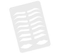 Veemoon Molde Acrílico para Practicar la Forma Cejas, Plantilla para Cejas Transparente, Accesorio para Maquillaje Profesional, Herramienta Duradera para Tatuajes y Microblading, Adecuado