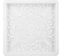 Veemoon Molde de Cemento para Jardín y Patio Estilo Chino 40x40x3 Cm, Molde de Hormigón Reutilizable para Adoquines y Baldosas de Suelo, Forma Plástica para Pavimento Decorativo